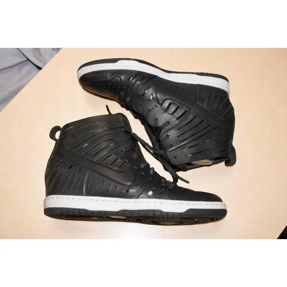 Nike Dunk Sky Hi 2.0 Joli Black Shoes Sandal Wedge Women’s Size 8.5 Nike Swoosh